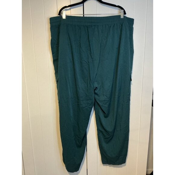 Torrid Size 4R Relaxed Fit Brick Teal Cargo Jogger Stretch Waist NWOT - Picture 4 of 4